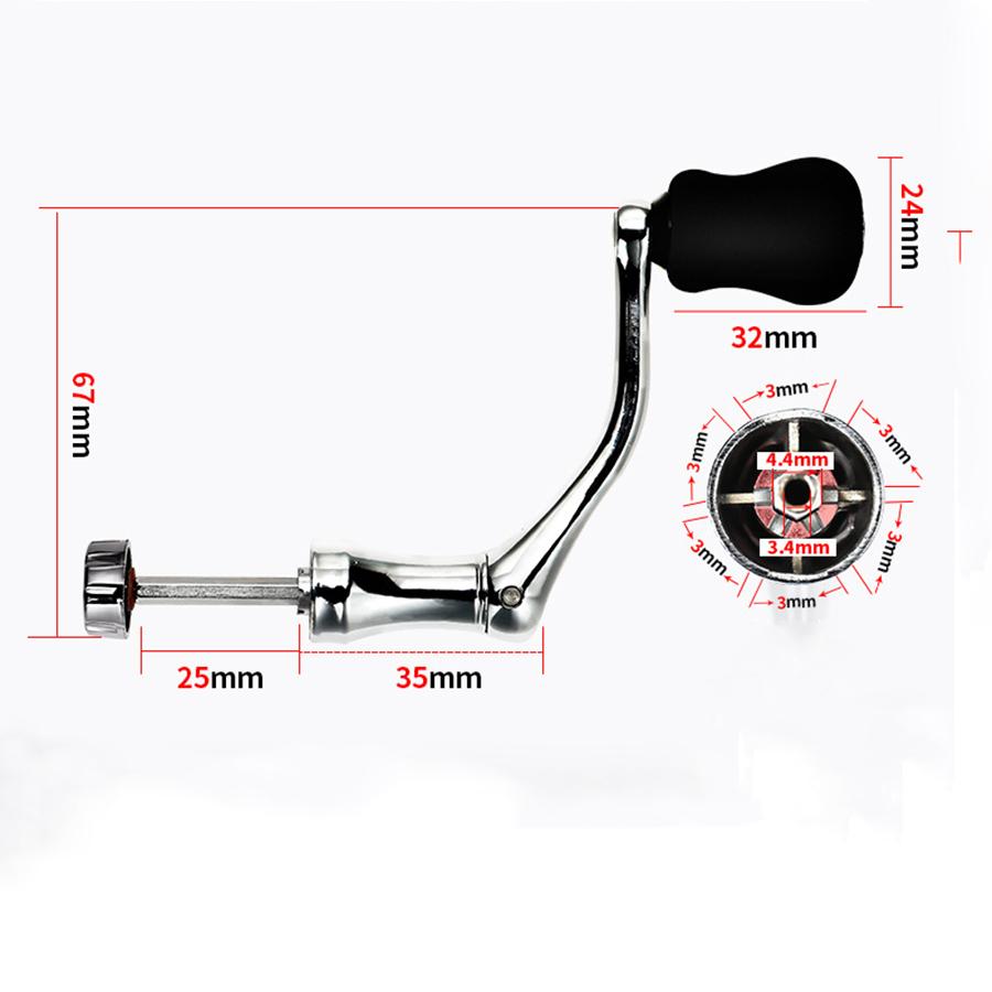 Рукоятка рыболовной катушки с ручкой Складная рукоятка