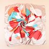 High Quality Shawl Satin Silk Square Scarf Women Flower Neckerchief Ladies Headband Hair Bands Print Foulard Hijab Wraps Bandana