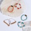 Cute Elastic Pearl Bohemia Love Heart Flower Party Jewelry Women Ring Finger Ring Set Beaded Rings