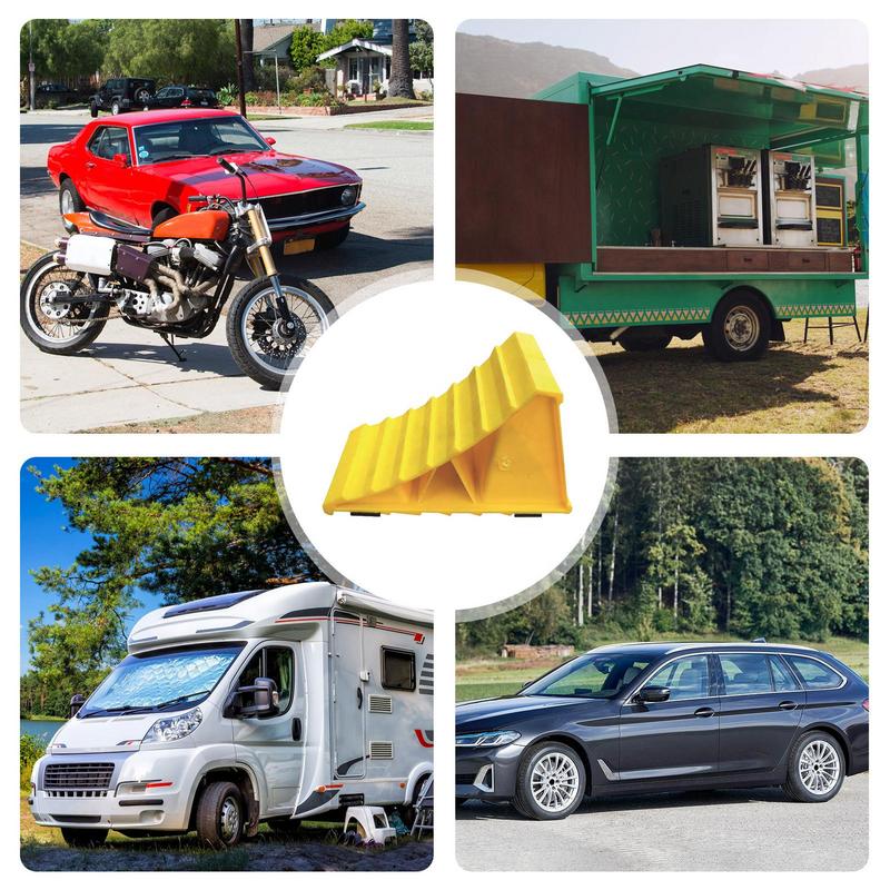 Стопор для автомобильных шин Tire Saver Chock Прочный противоскользящий блок Портативный парковочный стопор для безопасного автомобиля, прицепа, грузовика, парковочные приспособления