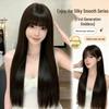 Оригинальный парик Goddess Black Tea, длинный прямой, с улучшенными прядями и утонченной линией роста волос