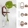 Handmade Wood Hydroponic Plant Rack Wall Hanging Plant Holder Pendant Wall  Vase  Living Room