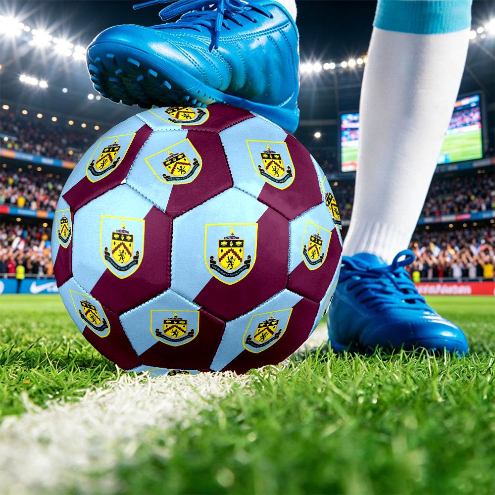 Футбольный мяч Burnley Football, размер 5, с принтом, противоскользящий, для взрослых, сувенир для футбольных фанатов