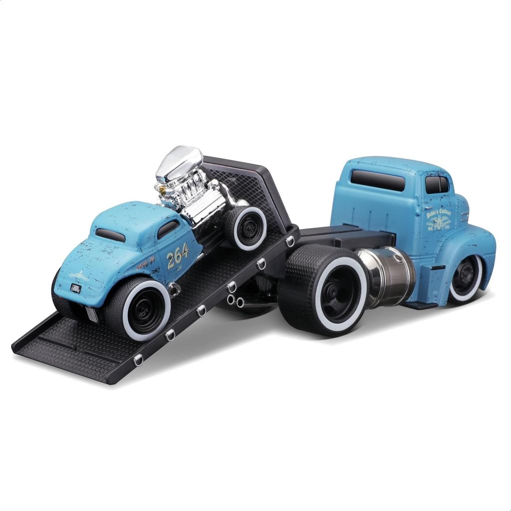 Maisto Масштабная модель Muscle Machines Мускульный Транспортер Литой Автомобиль Ford COE 1932 Ford 3W Coupe Светло-синий 1/64 (1950 / - 11533)