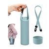 Water Bottle Cover, Insulates and Cold Water, 550ml, Neoprene and Silicone, Drop Protection, Shoulder Strap, for Kids and Adults, Hiking, Trav