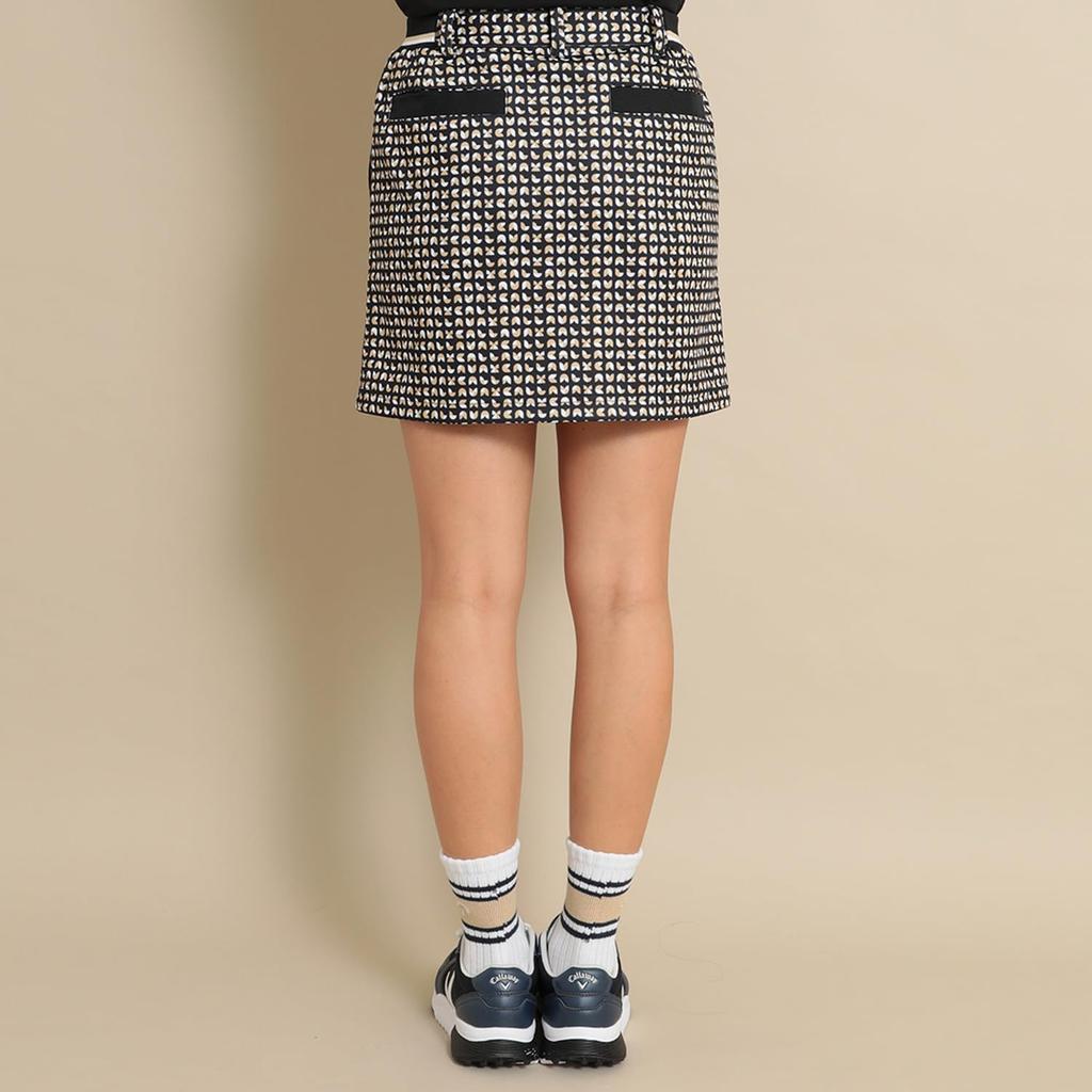 Callaway Skirt Print Cardboard Golf C24128204 SS Women's (Geometric Knit) / / 1010_Black