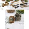 Fashion Leopard Print Buckle Decoration Women Woven Waist Belt For Beach And Casual Looks