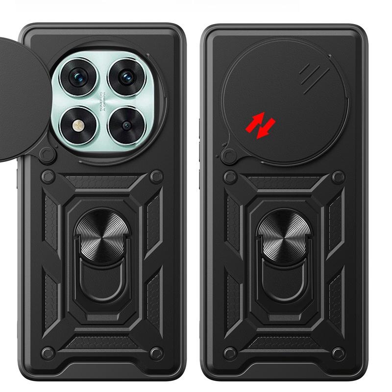 Funda For Redmi Note 14 Pro 5G Case Противоударный бронированный чехол со слайдером для Redmy Note14 Note14pro Plus 5G Ring Stand Cases