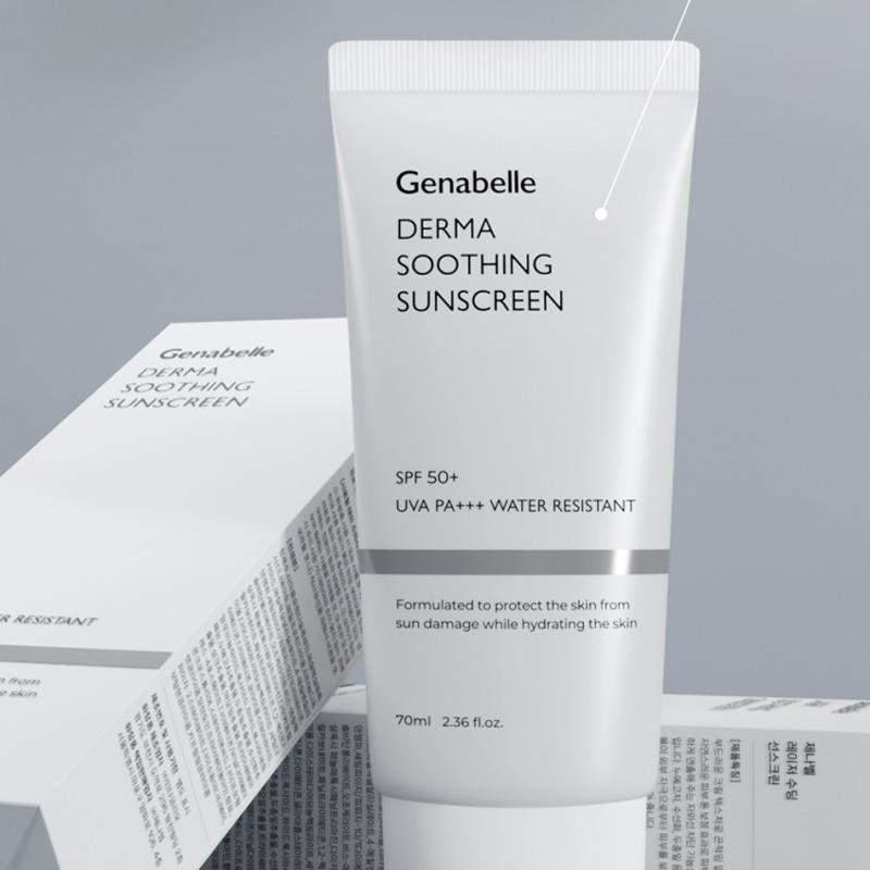 Genabelle Успокаивающий солнцезащитный крем для чувствительной кожи Derma Soothing Sunscreen SPF 50+ PA+++ 70 мл