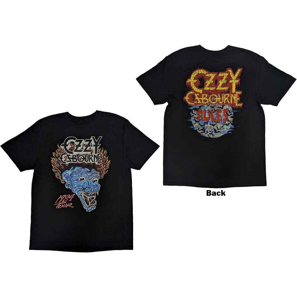 Футболка Ozzy Osbourne Bark At The Moon Tour '84 Черная Новая Унисекс Футболка
