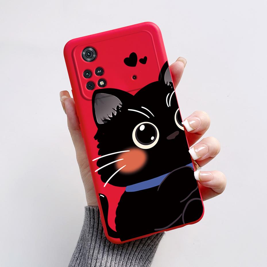 Чехол для Poco X4 Pro 5G Poco M4 Pro Милый Панда Задняя Крышка Мягкий Силикон Матовый Защитный Funda Для Xiaomi Poco X4 Pro Чехол для Телефона