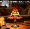 Stained Glass Magic LED Witch Hat Lamp Color USB Plug Resin Night Light Small Ornament