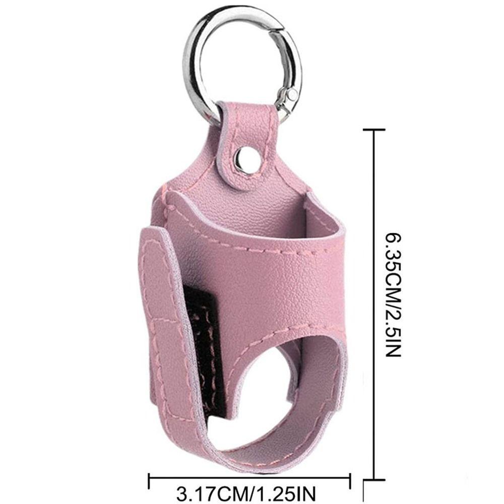 PU Leather Inhaler Case Holder 3.17*6.35cm Leather Storage Case Daily School Hiking