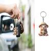 Lovely Milk Drink Pig Acrylic Keychain for Car Home Decoration With Vibranting Color and Sturdy Materials