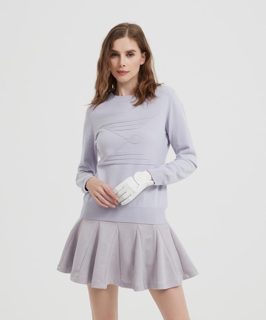 E.PARCA Pansy Long Sleeve Knit Top