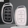 3 4-кнопочный ТПУ чехол-обложка для умного ключа автомобиля Hyundai Tucson Santa Fe Rena Sonata Elantra Creta Ix35 Ix45 I10 I30 I40 Аксессуары