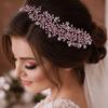 Crystal Encrusted Bridal Headbands Sparkling Hair Accessories Fashion Wedding Tiaras  Banquet