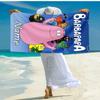 Personalized customized proof beach towel with Barbapapa  pattern - soft, absorbent, quick-drying, perfect swimming, camping&bathing
