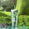 Starbucks Mint Green Glass Straw Tumbler