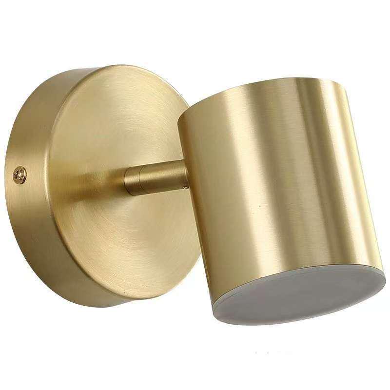 Contemporary Gold Rotating Wall Light for Hallway, Living Room, Staircase, or Bedroom.