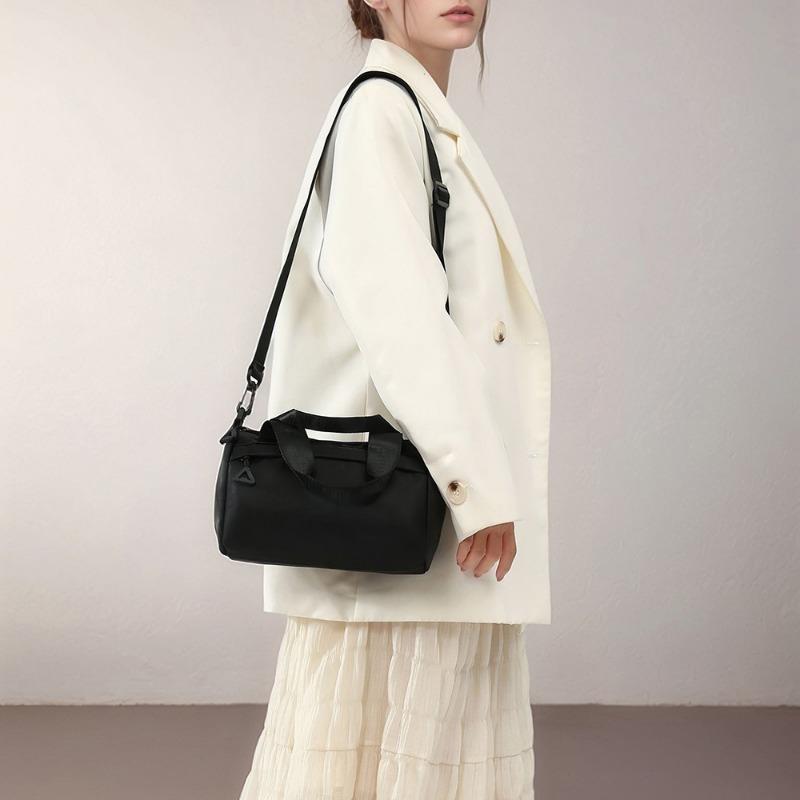 Summer New Multi-purpose Girls' Small Cloth Bag Shoulder Crossbody Portable Casual Female Student Multi-zipper Cloth Bag