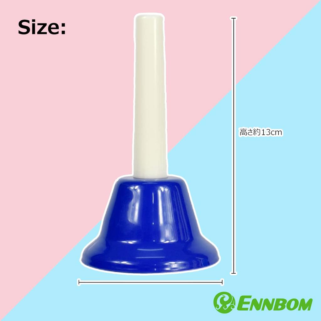 Колокольчик Ennbom музыкальный колокольчик детский новогодний подарок ударный инструмент 8 цветов набор красочный ударный инструмент