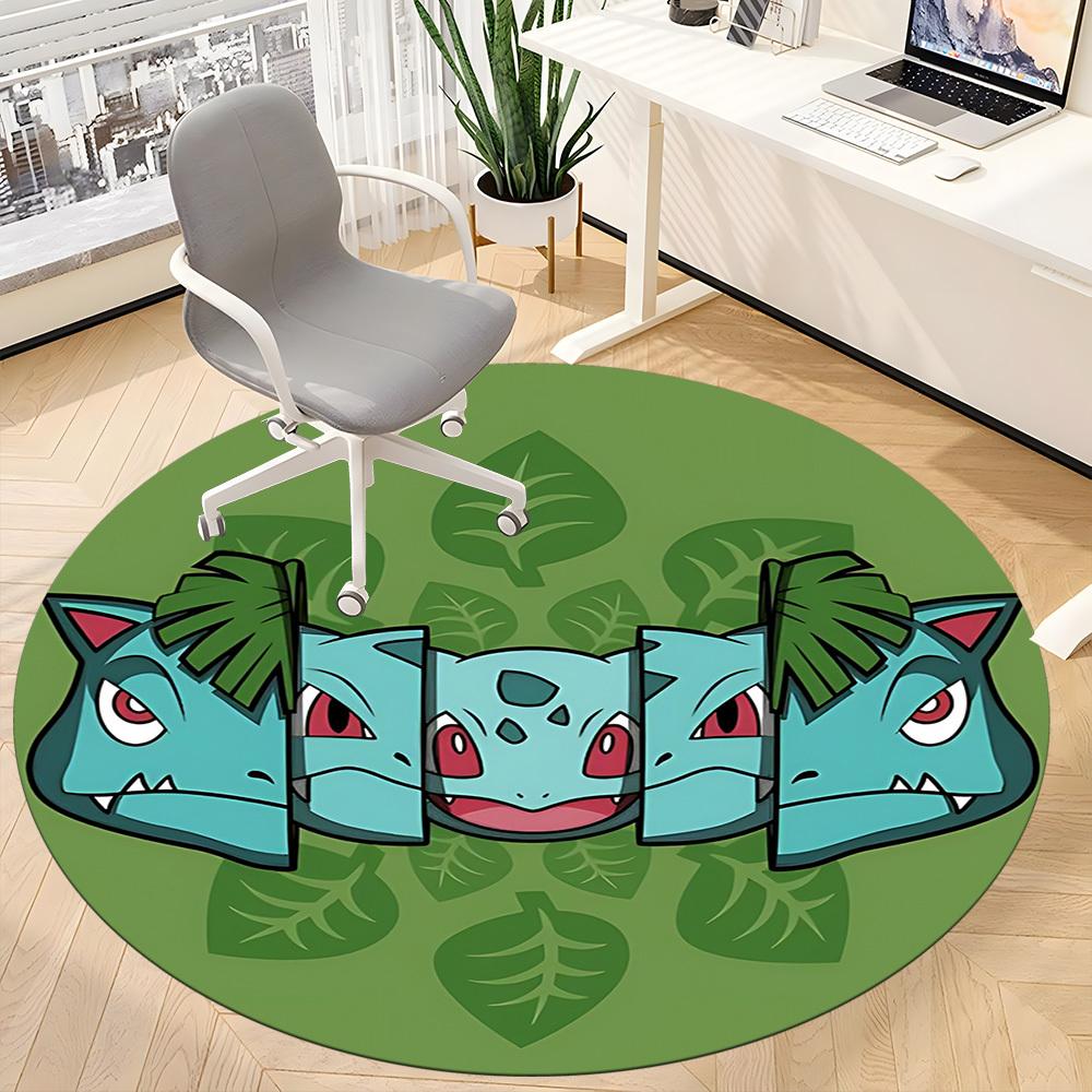 1pc Pokémon Office Round Area Rug,  Under Office Chairs Bedroom Living Room Home Decor a0926142