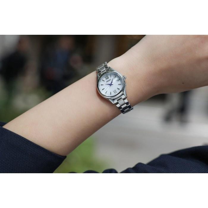Seiko Selection SWFH129 Ladies Watch S Series Solar Radio Full Auto Calendar (Date) White Dial Stainless Steel