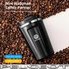 Hijk1 Авто Кафе Кружка для Кофе 380 мл Термос из Нержавеющей Стали Для VW Golf Tiguan T-Roc Polo Passat ID.4 T-Cross ID.3 Taigo ID.7 Atlas