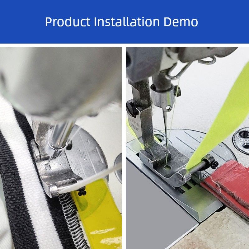Collar Strip Presser Foot for Hemming and Binding, Multifunctional Presser Foot, Suitable for Both Thin and Thick Fabrics, Sewing Machine Accessory