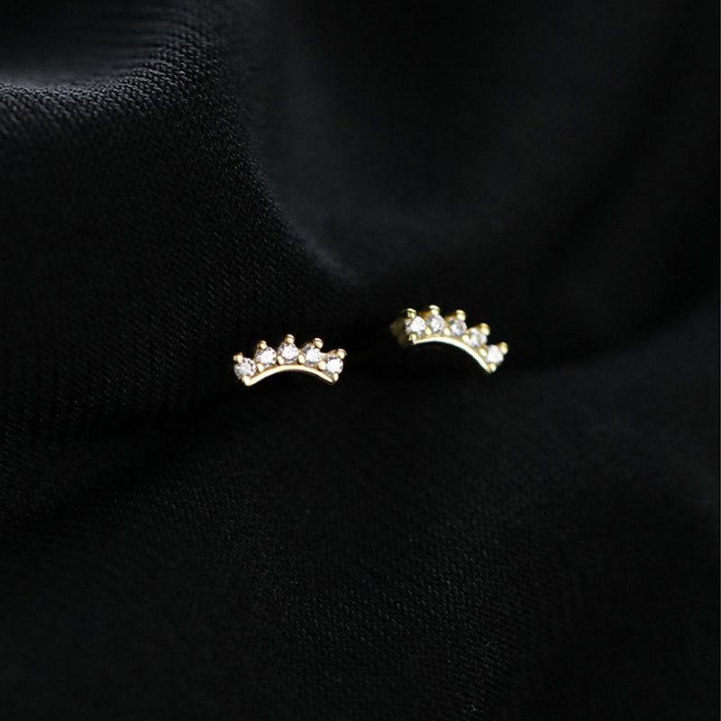 Улыбающиеся серьги для новых модных ярких бриллиантовых маленьких сережек, не снимая серьги для женщин