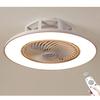 48W 3 Colors Adjustment Minimalist Ceiling Lamp Dining Room Bedroom Living Room Lamp Round Fan Lamp Modern LED Ceiling FanLamp With 2.4GRemote Control
