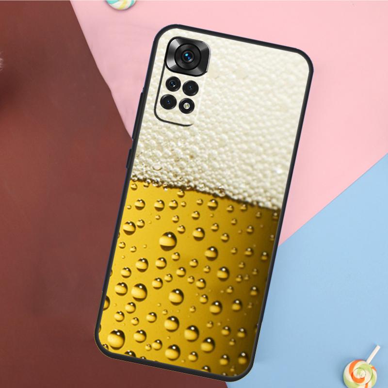 Чехол-крышка для телефона Xiaomi Redmi Note 13 Pro 14 12 11 9 10 9S 10S 11S 12S Redmi 10C 12C 13C 14C с рисунком "Бокал пива"