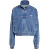 Originals Premium Essentials Track Top Soft Loose Denim Jacket Women Jacket Light-Blue IW5762