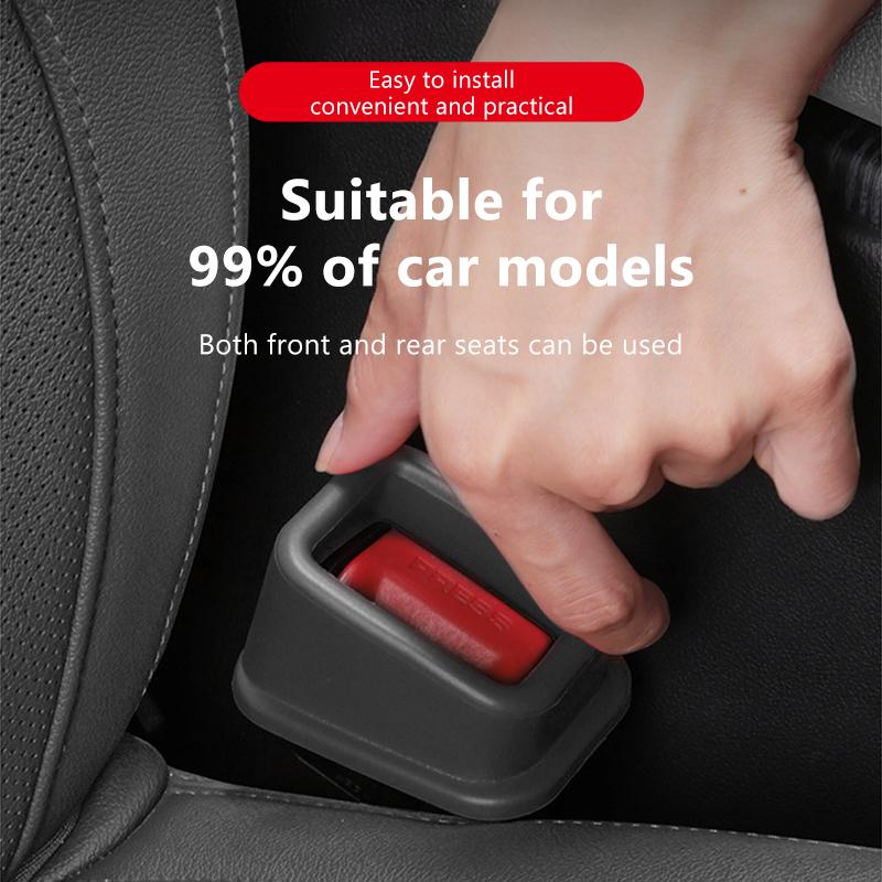 SEAMETAL Car Seat Belt Buckle Cover Universal Car Seat Belt Socket EVA Anti Scratch Protection Seat Belt Cover Fixed Accessories