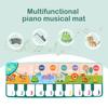 Coolplay 110x36cm Musical Piano Mat for Kids Toddlers Floor Keyboard Dance Mat with 8 Animal Sounds Baby Mat Educational Toys WBL