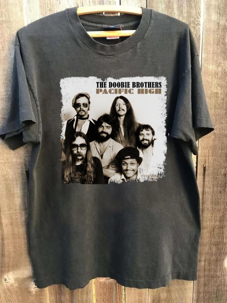 REPRINT The Doobie Brothers Pacific High TShirt S5XL VTG PA7832 Unisex T-Shirt