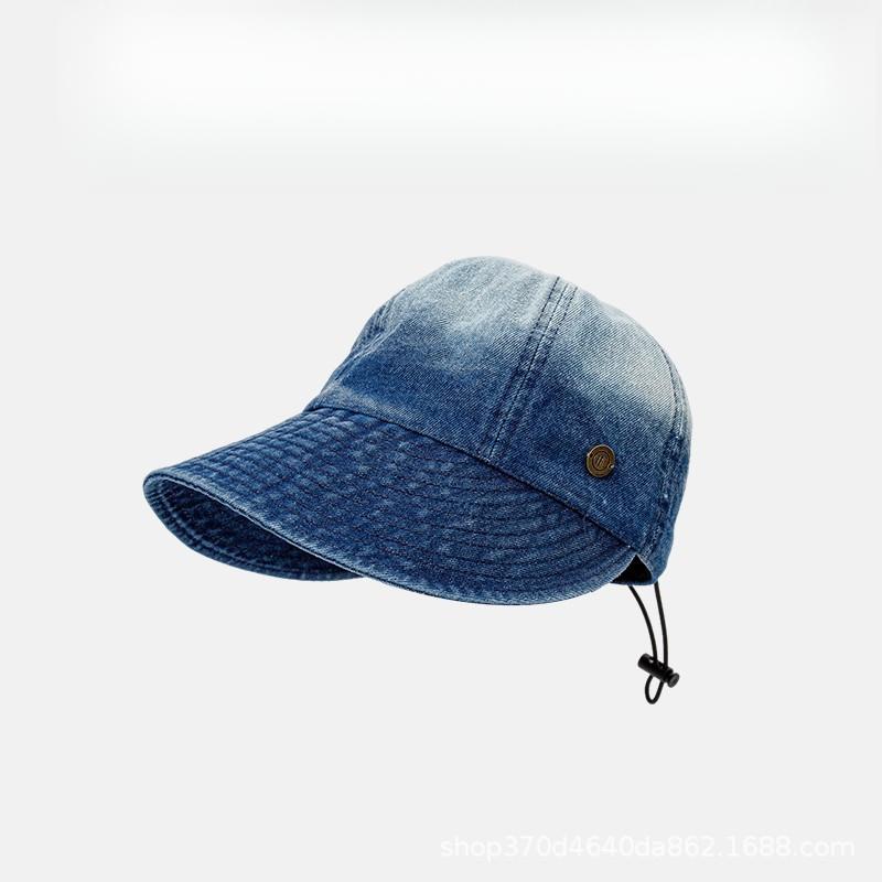 Women's Casual Cloth Bucket Hat Face Slimming Design, Summer Daily Sunhat New