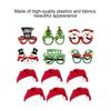 Christmas Decorations Adult Santa Glasses Non-woven Fabric Head Bands Gift for School Parties Live Streaming Photo Prop