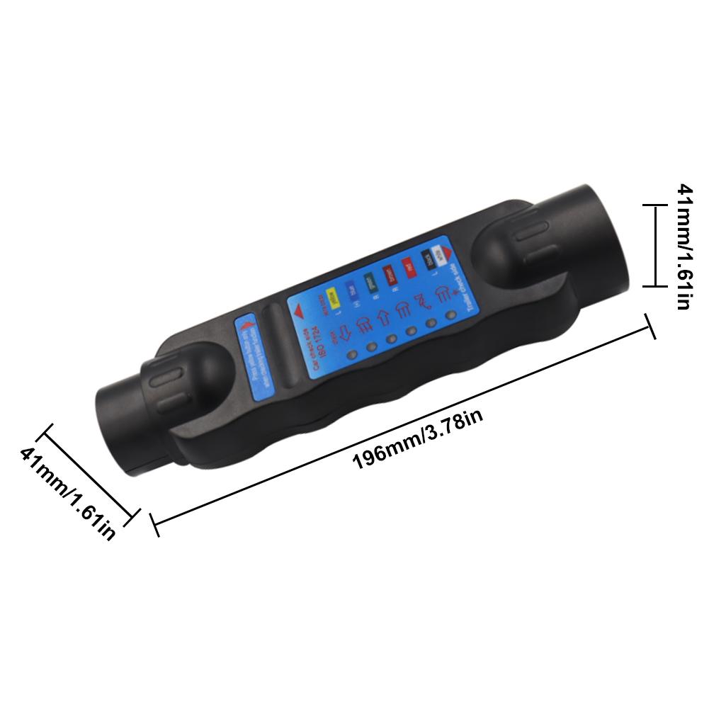 Адаптер Socket Connection 12V Тестер электрической цепи автомобиля Разъем 7-контактный Инструмент для тестирования освещения цепи проводки для автомобиля Грузовика Прицепа