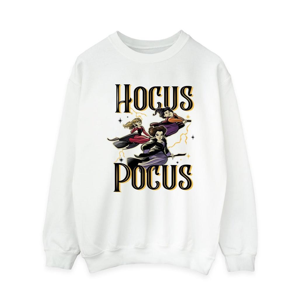 Hocus Pocus Женский/Дамский Свитшот с Летающей Ведьмой