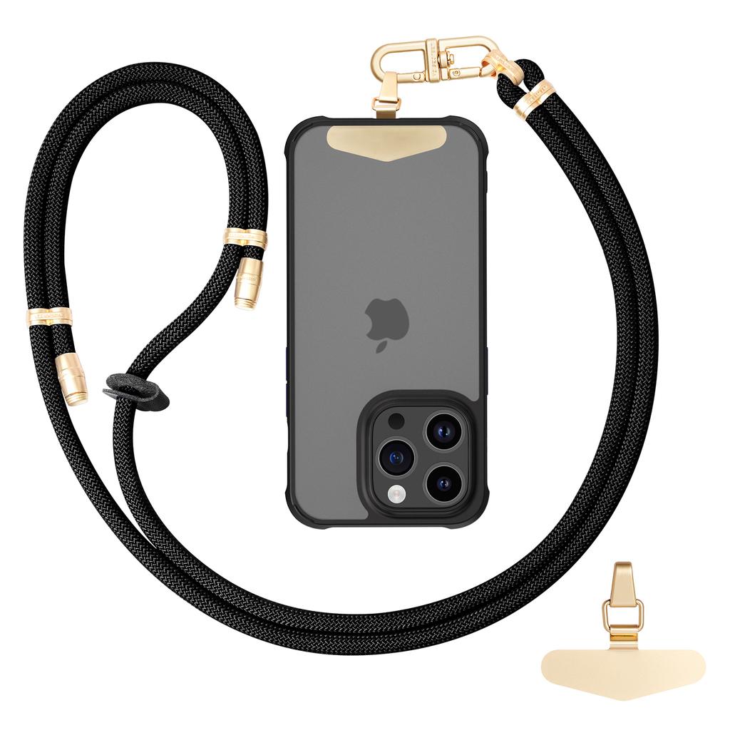 LEEU DESIGN Шнурок для телефона 160 см Регулируемый через плечо Ремешок на шею для мобильного телефона с подкладкой