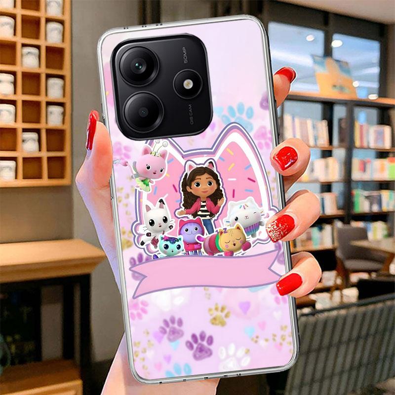 Cartoon Gabbys Dollhouse Phone Case For Xiaomi Redmi Note 15 14 13 12 11 10 Pro Plus 14S 12S 11S 11T 11E 10S Soft Fundas Shell R