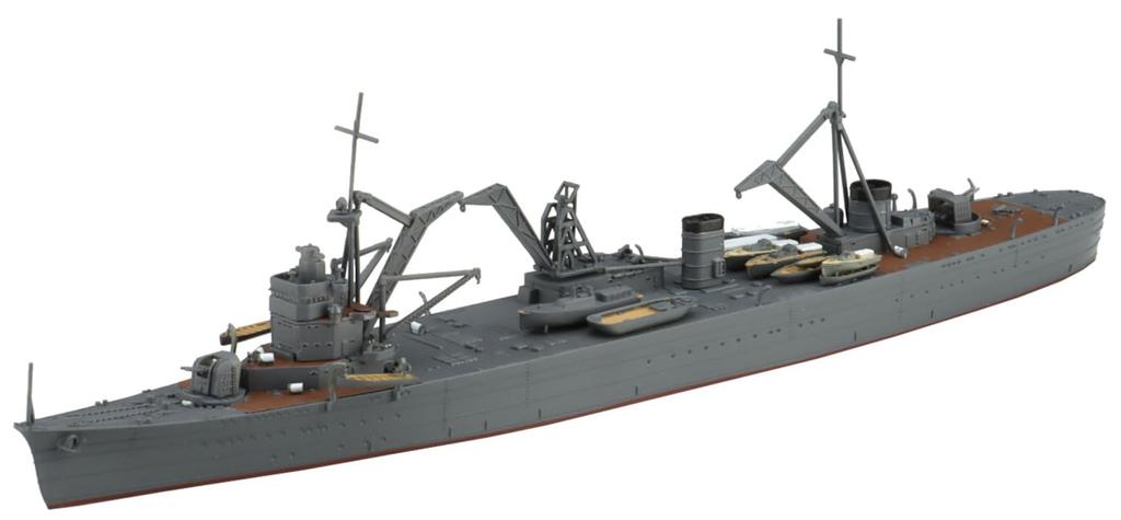 Aoshima Bunka Kyozai Waterline Series Japanese Navy Repair Ship Akashi Plastic Model 1/700 No.566