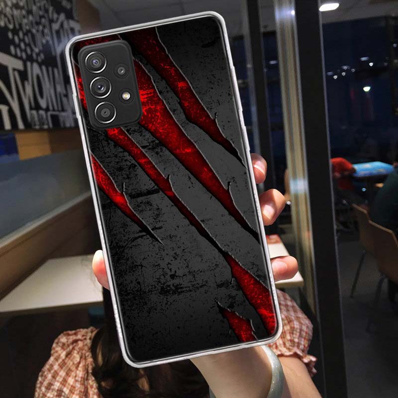 Fierce Beast Claws Scratch Marks Phone Case for Samsung A54 A57 A37 A17 A14 A15 A12 A24 A34 A55 A35 A25 A52S A07 A05S A04S A22 A