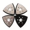 6-hole Triangle Polishing Disc Self-adhesive Flocking Triangle Sanding Mat Multipurpose Accessories