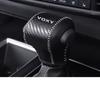 MEKOMEKO Накладка на ручку переключения передач для Toyota New Voxy 90 Series 2022 Натуральная кожа 1 Накладка/Рукоятка из углеродного волокна (С января по настоящее время) - Защита, Штука, + Черный,