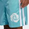 adidas Свободные баскетбольные шорты в полоску с розовым принтом Derrick, мужские брюки небесно-голубого цвета GV4649
