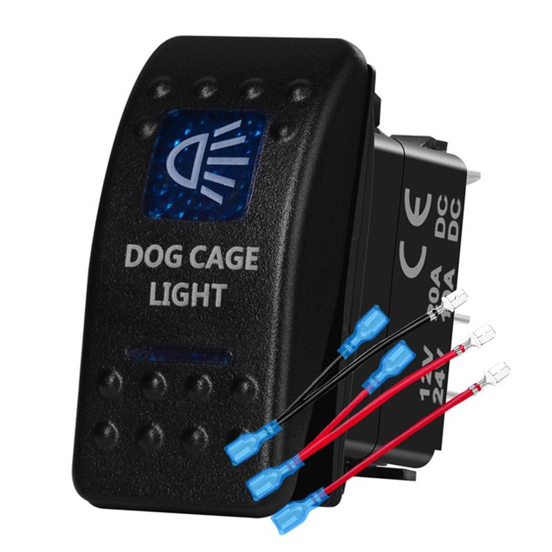 12v/24v Blue Led Light 5 Pin On Off SPST Rocker Switch 7 Pin On Off On ARB Carling Style Car Boat Waterproof Pump Push Switch