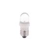 5Pcs Led E10 Dc3V 5V 6V 12V 24V Screw Bulb Warning Signal Bulb E10 Instrumentation Bulb Indicator White Auto Interior Light